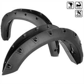 Front and Rear Textured Pocket Rivet Style Fender Flares