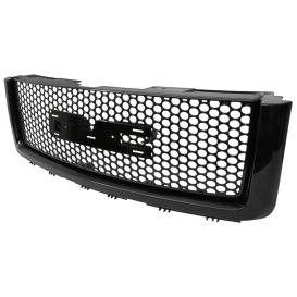 Spec-D Tuning Round Hole Glossy Black Mesh Grille