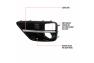 Spec-D Tuning Driver and Passenger Side Glossy Black Fog Light Bezel with DRL and Switchback LED Turn Signal (Glossy Black Housing, Clear Lens) - Spec-D Tuning LDR-WRX15GB-SQ-VS