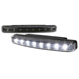   Spec-D Tuning White LED DRL with Black Trim - 8 Pieces