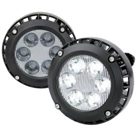 Spec-D Tuning Chrome Housing, Clear Lens LED Fog Lights