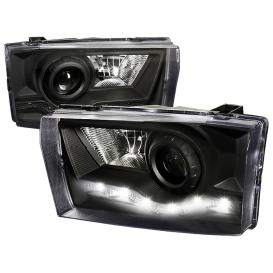 Spec-D Tuning Black R8 Style LED Projector Headlights