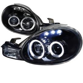 Spec-D Tuning Glossy Black with Smoke Lens Projector Headlights