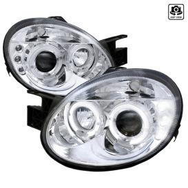 Spec-D Tuning Chrome Halo LED Projector Headlights