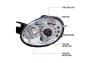 Spec-D Tuning Chrome Halo LED Projector Headlights - Spec-D Tuning LHP-NEO03-TM