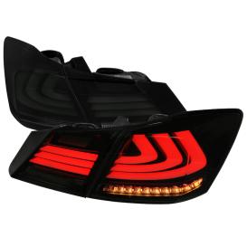 Spec-D Tuning Dark Smoke LED Tail Lights w/ Sequential Turn Signal Lights