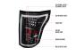 Spec-D Tuning Driver and Passenger Side Light Tube Style LED Tail Lights (Black Housing, Clear Lens) - Spec-D Tuning LT-F15018JMLED-TM