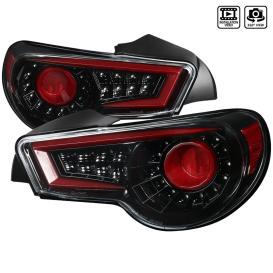 Spec-D Tuning Glossy Black / Clear Sequential LED Tail Lights