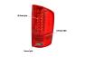 Spec-D Tuning Red LED Tail Lights - Spec-D Tuning LT-RAM02RLED-V2-RS