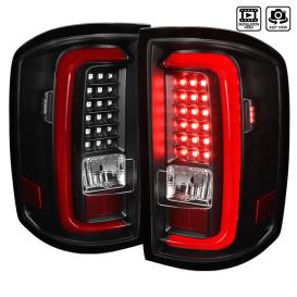 Spec-D Tuning Driver and Passenger Side LED Tail Lights (Black Housing, Clear Lens)
