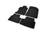 Spec-D Tuning Black Floor Mats with Red Stitching - Spec-D Tuning MAT-CV062-ATW