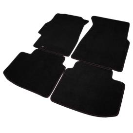 Spec-D Tuning Black Floor Mats with Red Stitching