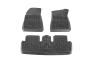 Spec-D Tuning Matte Black Injection TPE Front and Rear Floor Mats - Spec-D Tuning MAT-TSLA317-MP