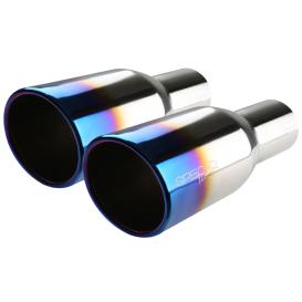   Spec-D Tuning 2.5" Inlet B Style Muffler With 3.75" Blue Tip