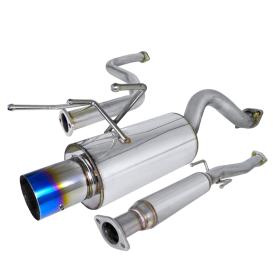 Spec-D Tuning 2.5" Inlet N1 Style Cat-Back Exhaust System with Burnt Tip