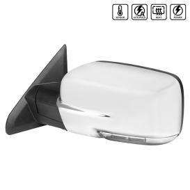 Spec-D Tuning Driver Side Chrome Power Side View Mirror with Clear Lens LED Turn Signal
