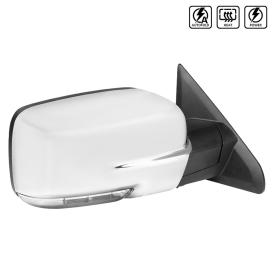 Spec-D Tuning Passenger Side Chrome Power Side View Mirror with Clear Lens LED Turn Signal