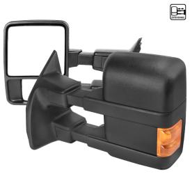 Spec-D Tuning Driver & Passenger Side Black Manual Towing Mirrors