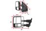 Spec-D Tuning Power Heated Towing Mirrors With Amber LED Blinkers - Spec-D Tuning RMX-F25008LEDH-P-FS