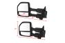 Spec-D Tuning Power Heated Towing Mirrors With Chrome Cover - Spec-D Tuning RMX-F25017F2H-P-FS