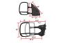 Spec-D Tuning Manual Towing Mirrors - Spec-D Tuning RMX-F25099-M-FS