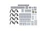 Spec-D Tuning Full Size Heavy Duty Contractor Pickup Truck Tool Adjustable Ladder Lumber Rack - Spec-D Tuning RRBL-58503BK