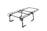 Spec-D Tuning Full Size Heavy Duty Contractor Pickup Truck Tool Adjustable Ladder Lumber Rack - Spec-D Tuning RRBL-58503BK