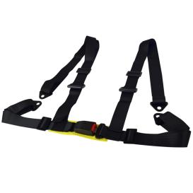 Spec-D Tuning 4-Point Racing Seat Belt (Harness) - Black