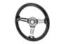 Spec-D Tuning 350mm Steering Wheel - Black / Gold Splash - Spec-D Tuning SW-BK-GDP