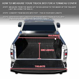 Spec-D Tuning Hard Quad-Fold Tonneau Cover