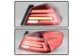 Spyder Driver and Passenger Side Red / Clear Light Tube Style LED Tail Lights - Spyder 9049101