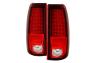 Spyder Red/Clear LED Tail Lights - Spyder 5001740