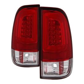 Spyder Version 3 Light Bar Style Red/Clear LED Tail Lights