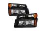 Spyder Black OE Headlights with Bumper Lights - Spyder 9032110