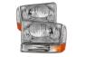 Spyder Chrome Crystal Headlights with Bumper Lights - Spyder 9025419