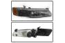 Spyder Black Replacement Headlights With Corner Lights - Spyder 9042836