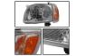 Spyder Chrome Crystal Headlights with Corner & Side Marker Lights - Spyder 9027468