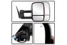 Spyder Manual Extendable Side Mirrors with LED Amber Turn Signal Lights - Spyder 9933035