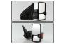 Spyder G3 Power Heated Amber LED Signal Telescoping Mirror Chrome Covers - Spyder 9936777