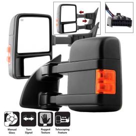 Spyder Manual Extendable - Manual Adjust Mirror with Amber LED Signal