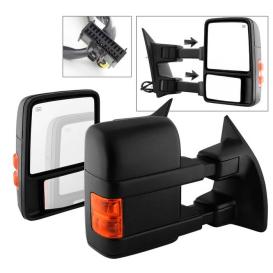 Spyder Manual Extendable - Power Heated Adjust Mirror With Amber LED Signal