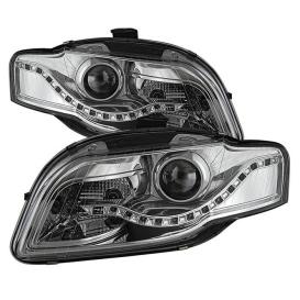 Spyder Chrome Projector Headlights With DRL LED