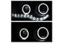 Spyder Chrome LED Halo Projector Headlights - Spyder 9027741