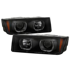 Black/Smoke Halo Projector Headlights