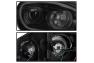 Spyder LED DRL Bar Black Smoke Projector Headlights - Spyder 9042256