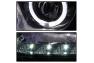 Spyder Chrome LED Halo Projector Headlights - Spyder 9027833