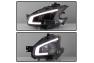 Spyder LED DRL Bar Black Projector Headlights - Spyder 9043055