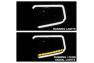 Spyder LED DRL Bar Black Smoke Projector Headlights - Spyder 9043031