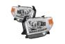 Spyder LED DRL Bar Chrome Projector Headlights - Spyder 9043048