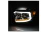 Spyder LED DRL Bar Chrome Projector Headlights - Spyder 9043048